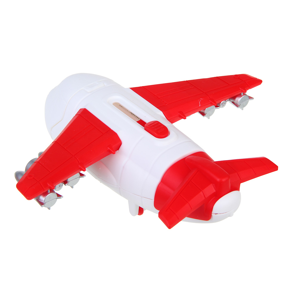 ИГРОЛЕНД Самолет с запуском и машинкой, ABS, РР, 21,6*24*6см, 3 дизайна