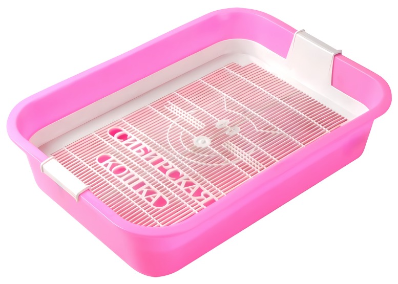 Сибирская кошка Туалет д/кошек с сеткой высокие ножки ПРЕМИУМ