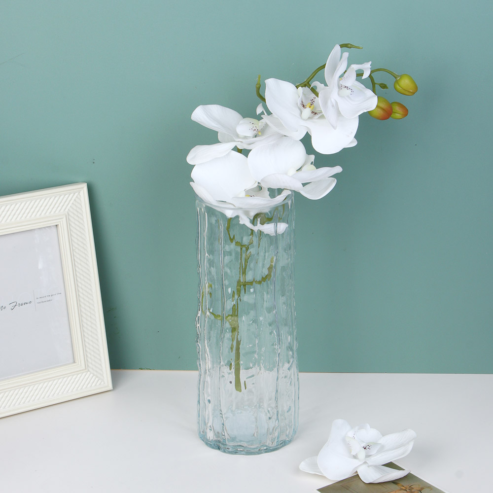 Ваза стеклянная  9*24см, 2 цвета