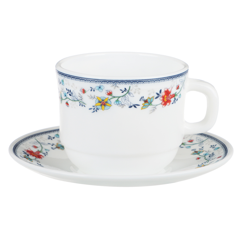 MILLIMI Виола Чайная пара (чашка 250мл,блюдце 15см) 21001