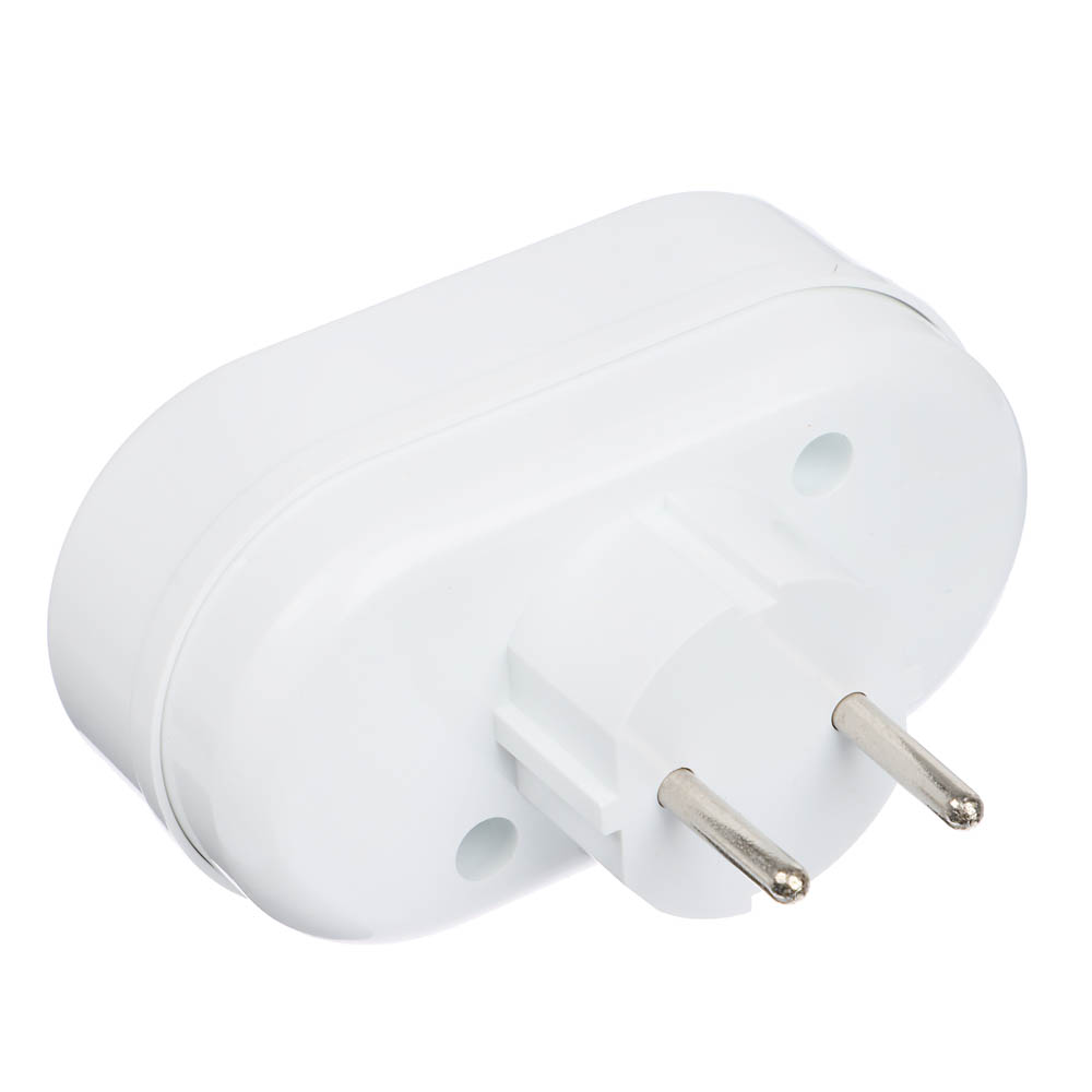 TOKER Разветвитель 2 гнезда б/заземления 250В