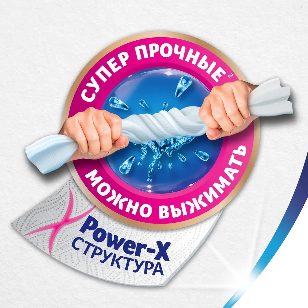 Полотенце кухонное Зева Премиум Декор 2-слойное 4шт