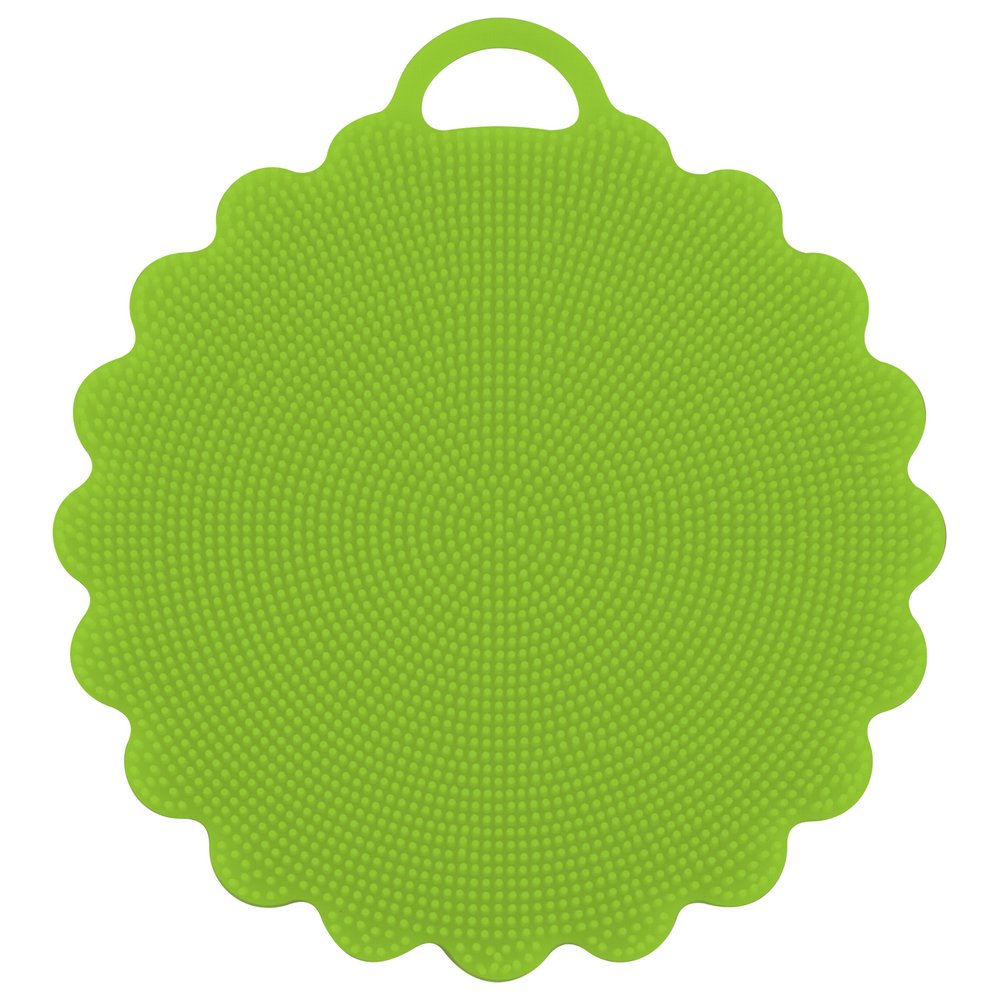 Щетка силиконовая для мытья посуды, овощей и фруктов "Волна" 12,5см