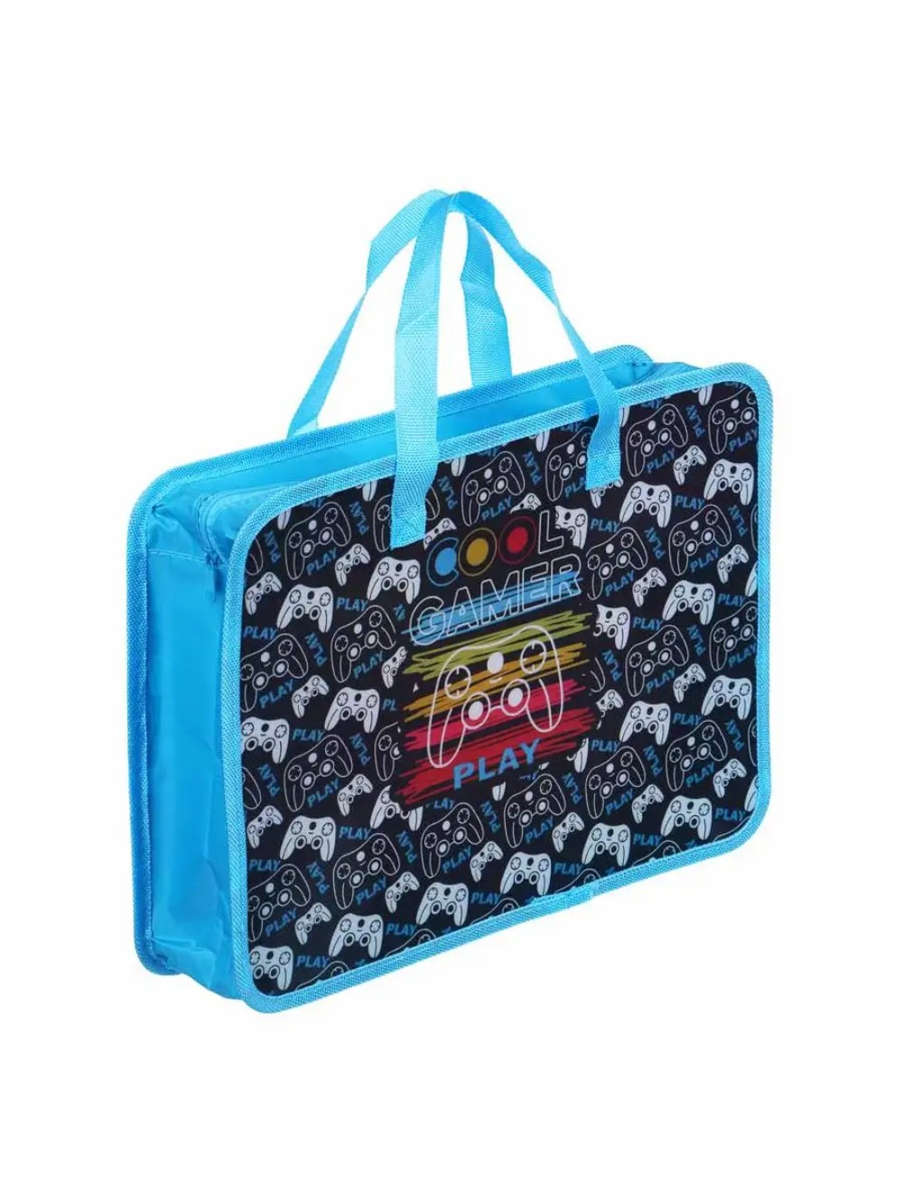 КУЛ ГЕЙМЕР Папка для тетрадей A4 молния сверху