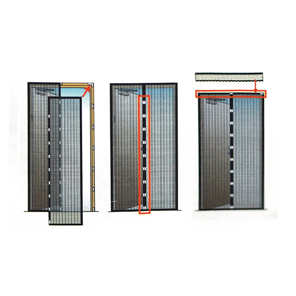 Антимоскитная сетка "Геометрия" для дверного проема 210х100см