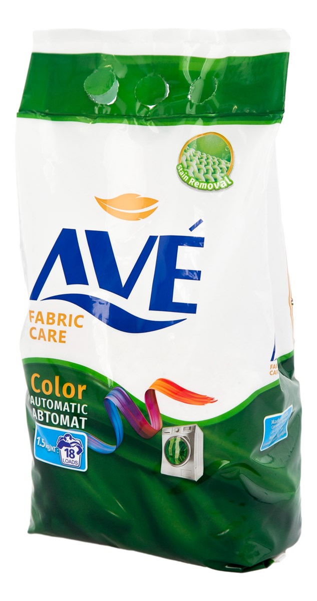 AVE порошок автомат для цветных вещей 1,5кг AVE порошок автомат для цветных вещей 1,5кг