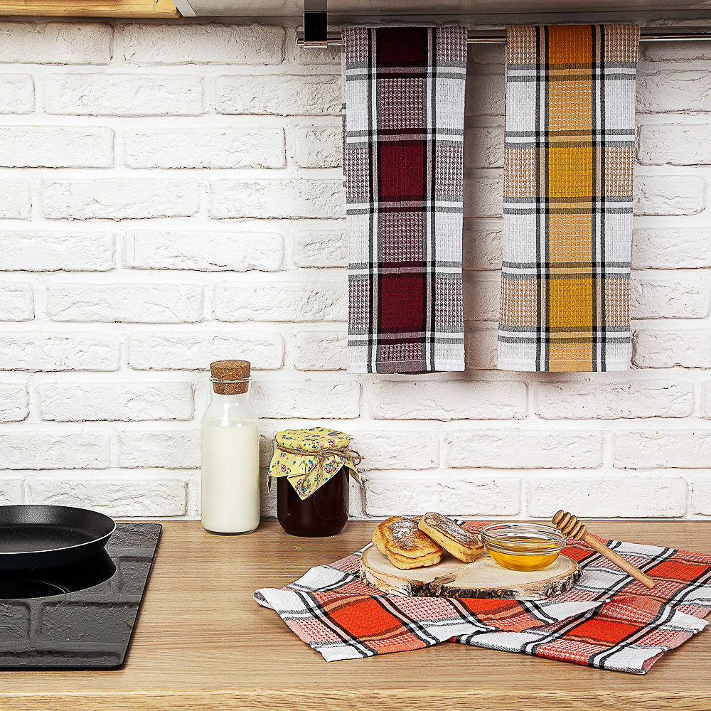 Provance Клетка Полотенце кухонное вафельное 40х60см