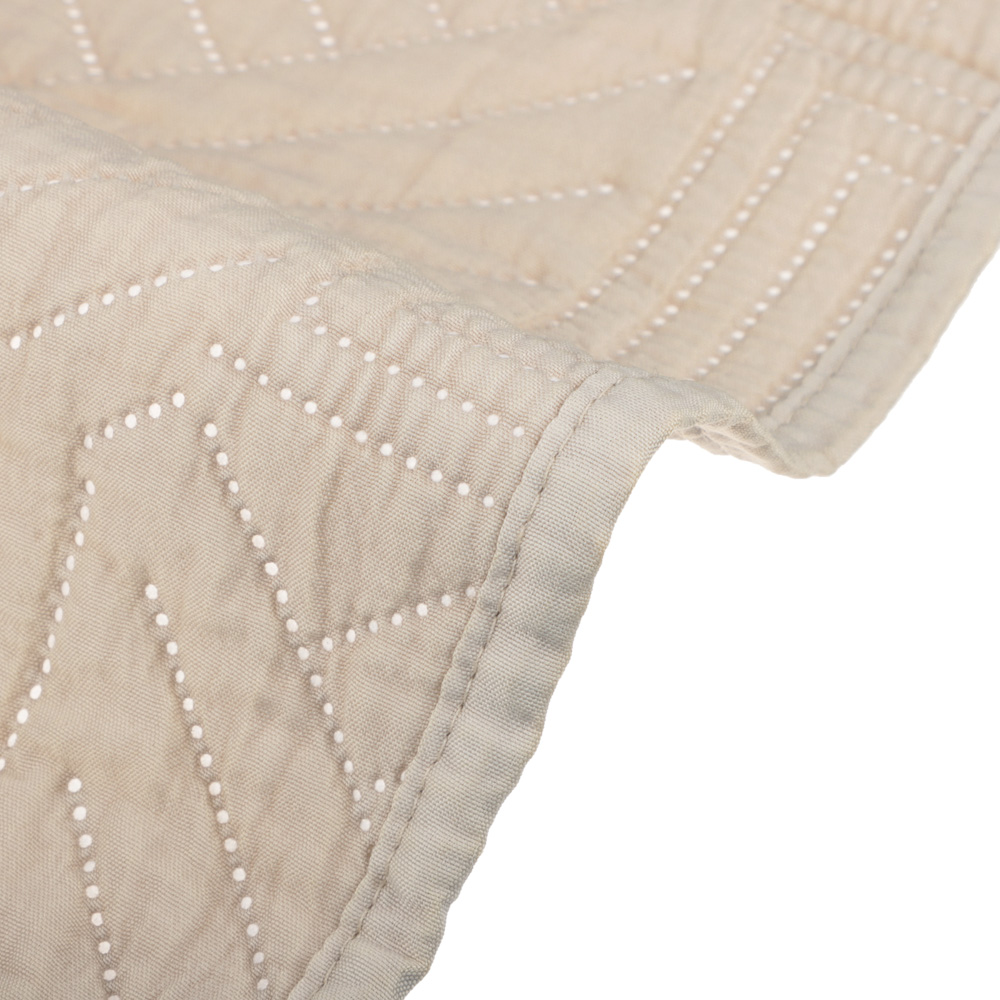 PROVANCE Покрывало с эффектом вареного хлопка 220х240см, 100% полиэстер, бежевый