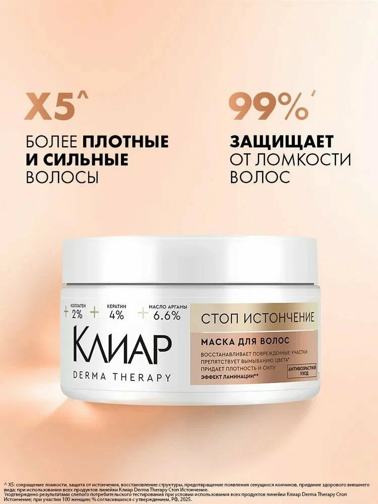 Clear Derma Terapy маска стоп-истончение 300мл