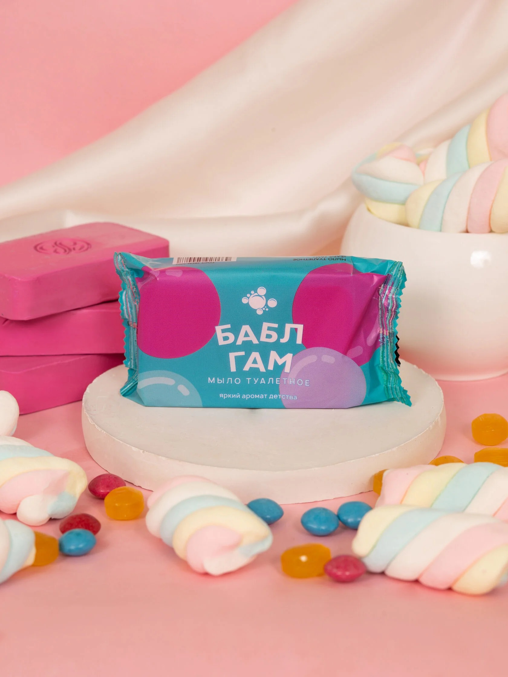 Мыло (Опт-Трейд) туалетное Бабл Гам в обертке100гр