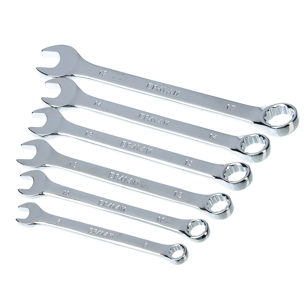 ЕРМАК Набор ключей рожковых 8 предметов