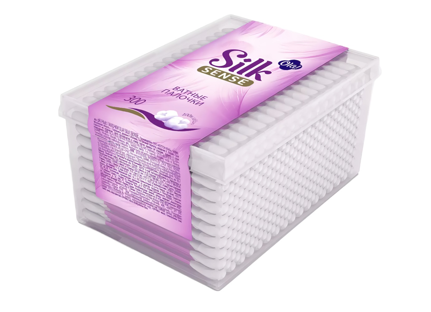 Ola ватные палочки банка Silk Sense 300шт