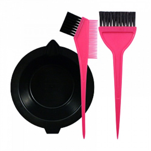 Набор для окраски волос (ванночка+2 кисти),ассорти 306006