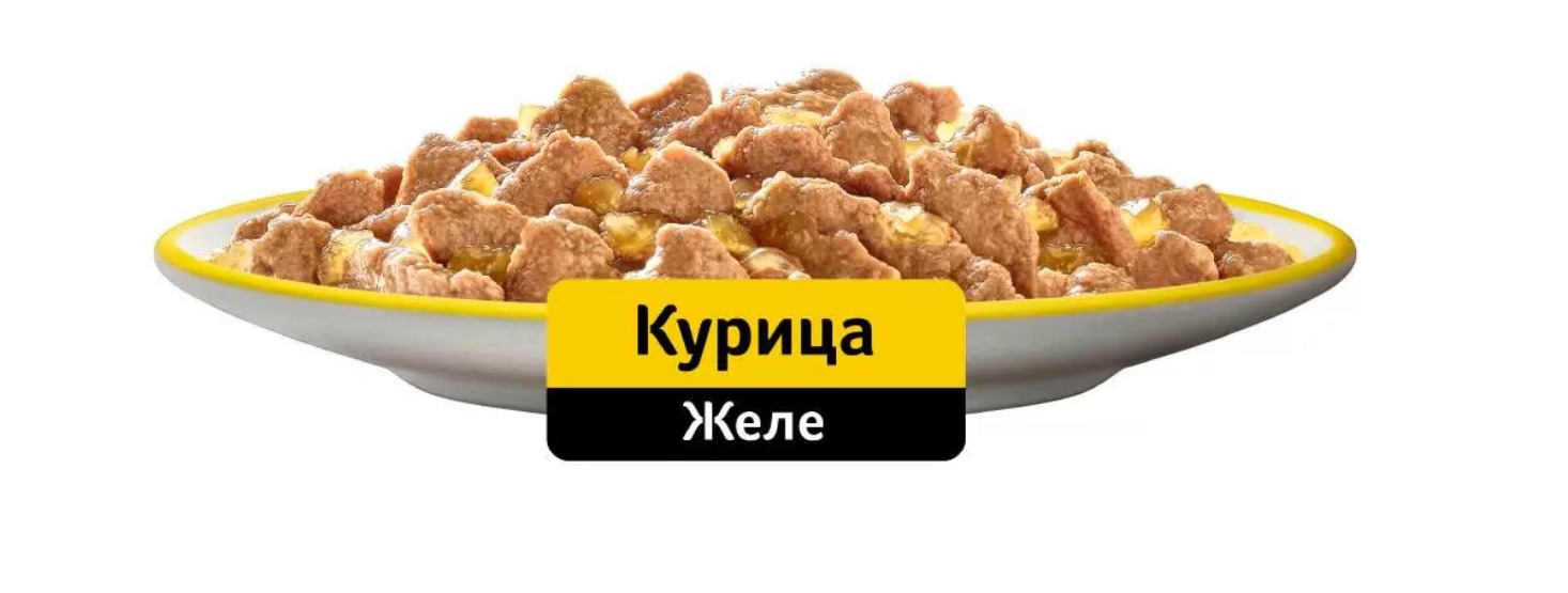 Whiskas влажный желе курица75/ 85гр м/уп