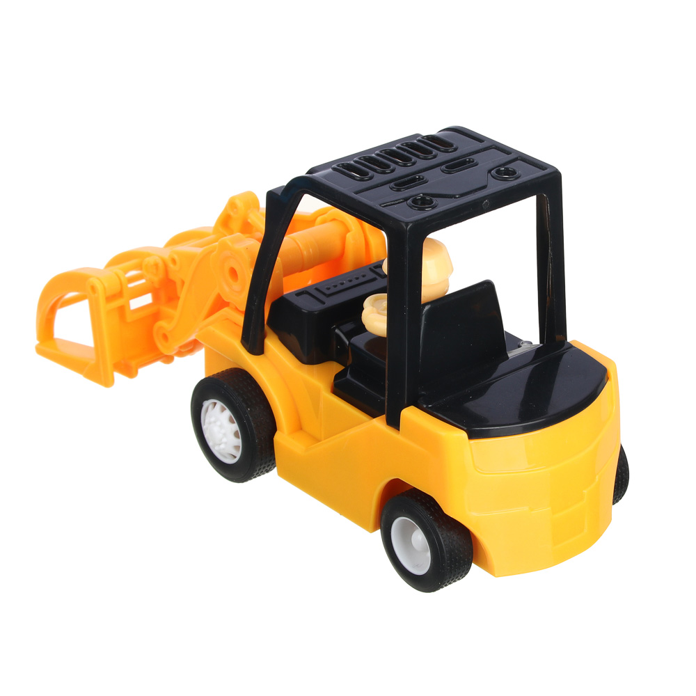 ИГРОЛЕНД Машинка инерционная "Строительная техника" ABS, 11,7х7,3х6см,5 дизайнов