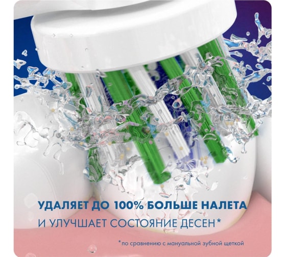 Насадки для электрической зубной щетки CrossAction EB50RB 4шт