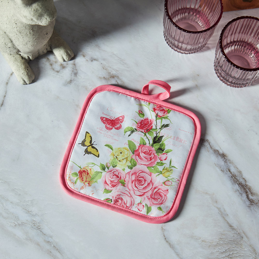 PROVANCE Чайная роза Прихватка, 100% полиэстер, 17х17см