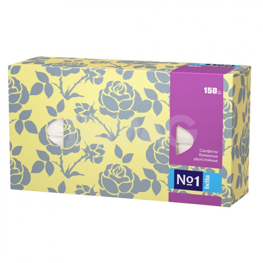Белла салфетки универсальные двухслойные №1 150шт  2035