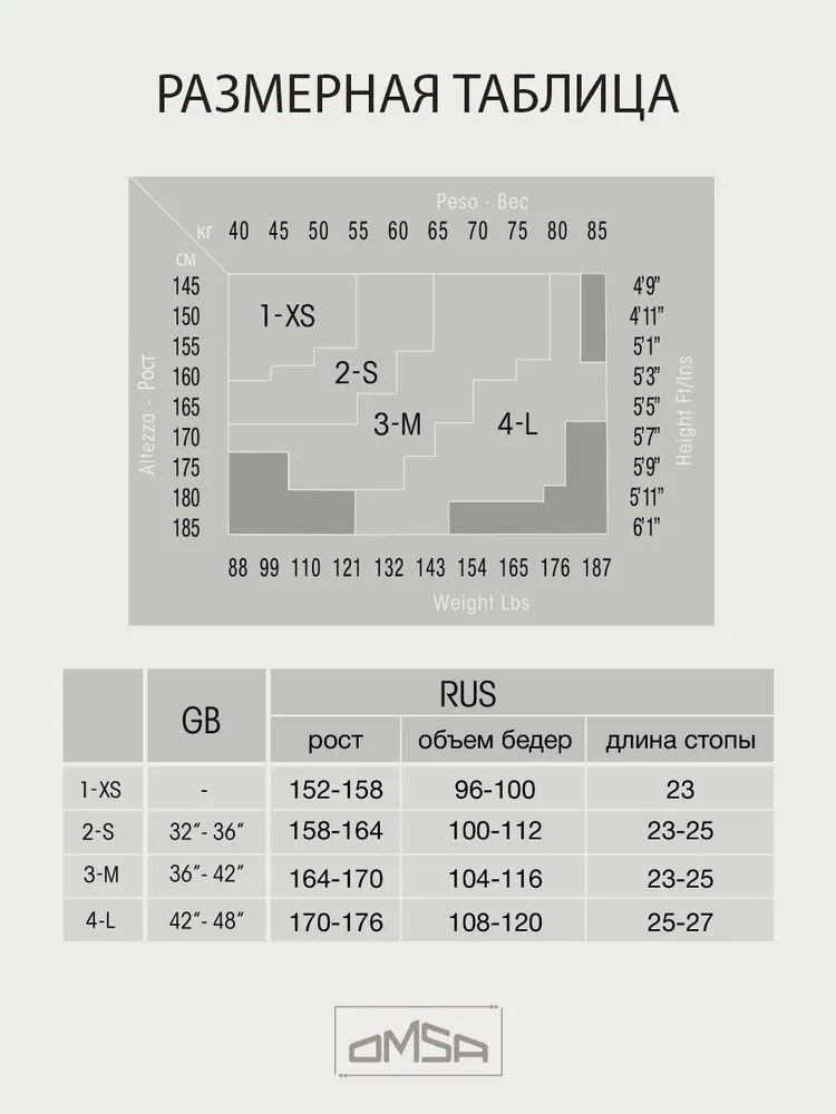 OMSA Колготки 198 Oms Velour 120den (2, Nero)