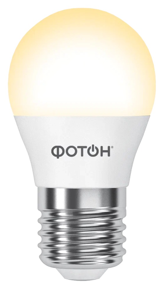 Лампа светодиодная ФОТОН LED P45 9W E27 3000K