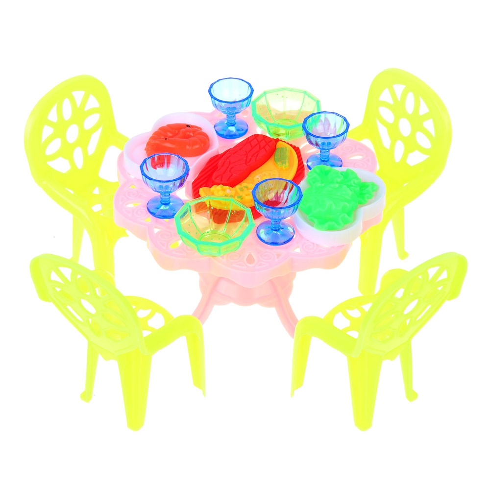 ИГРОЛЕНД Набор мебели и посуды для кукол