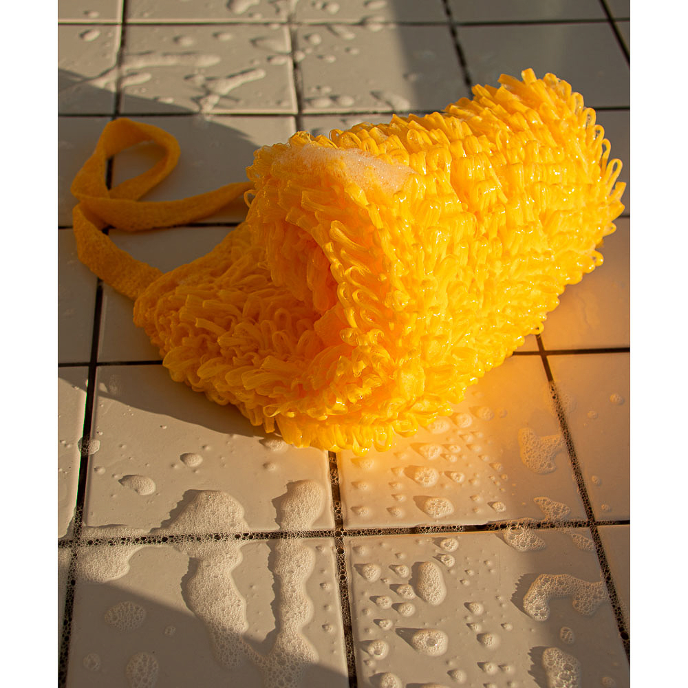 Мочалка банная с ручками массажная Люкс