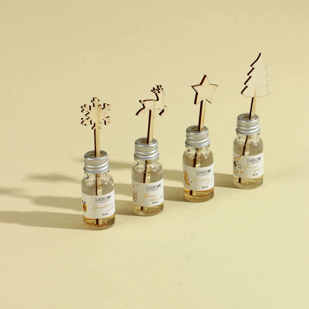 LADECOR Аромадиффузер с палочками и декором 10мл