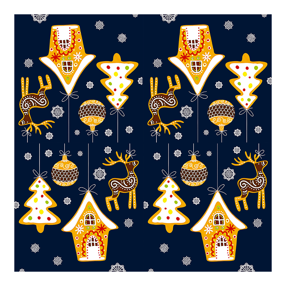 Салфетки "New line" Design НГ 3-слоя 20л 33*33 Новогодние пряники