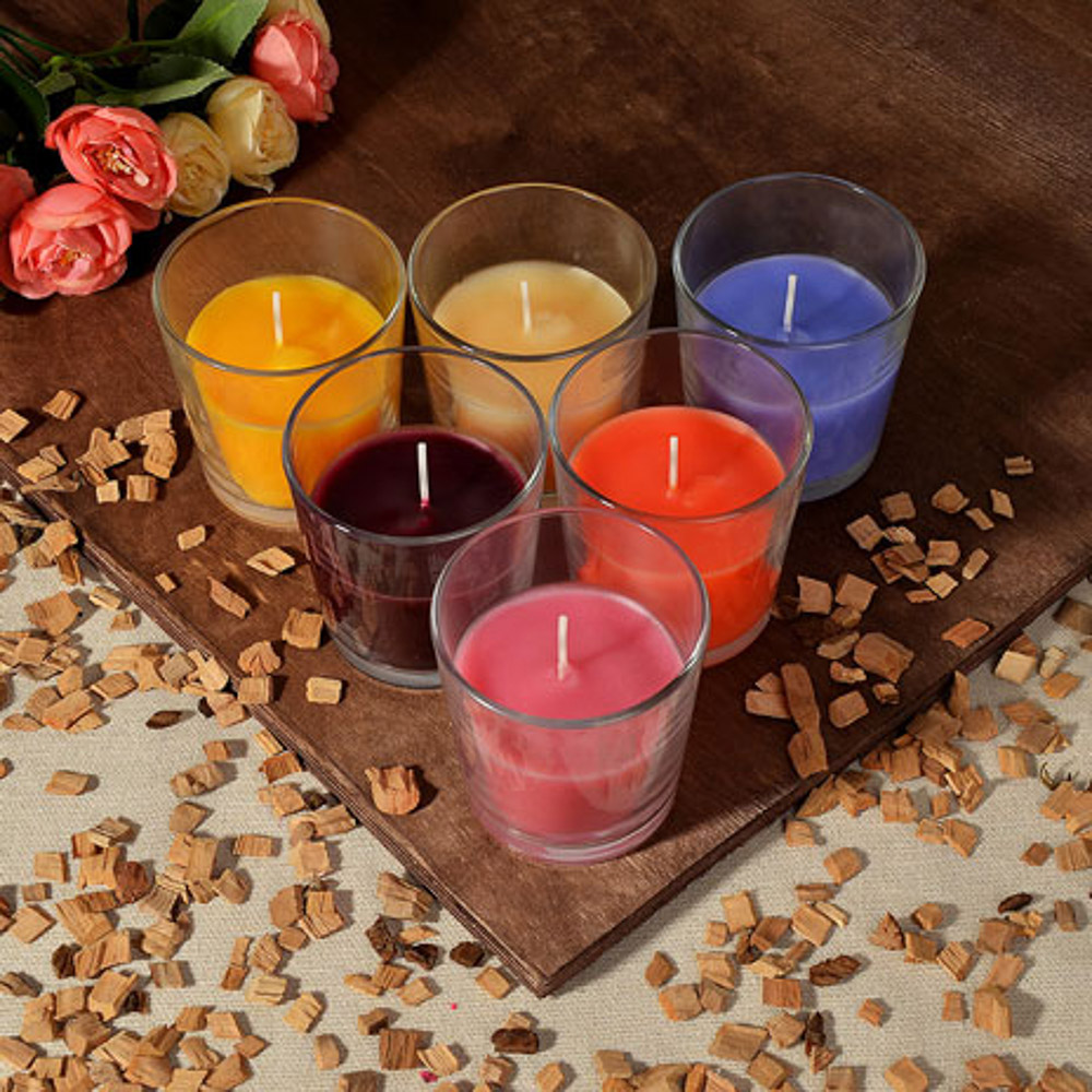 LADECOR Свеча ароматическая в стеклянном стакане