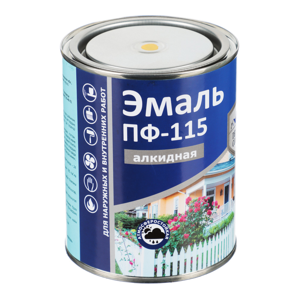 Delta Color Эмаль ПФ-115 Желтая 800гр