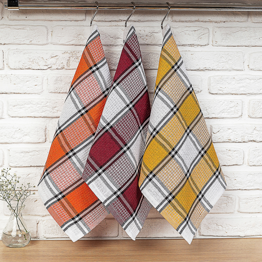 Provance Клетка Полотенце кухонное вафельное 40х60см