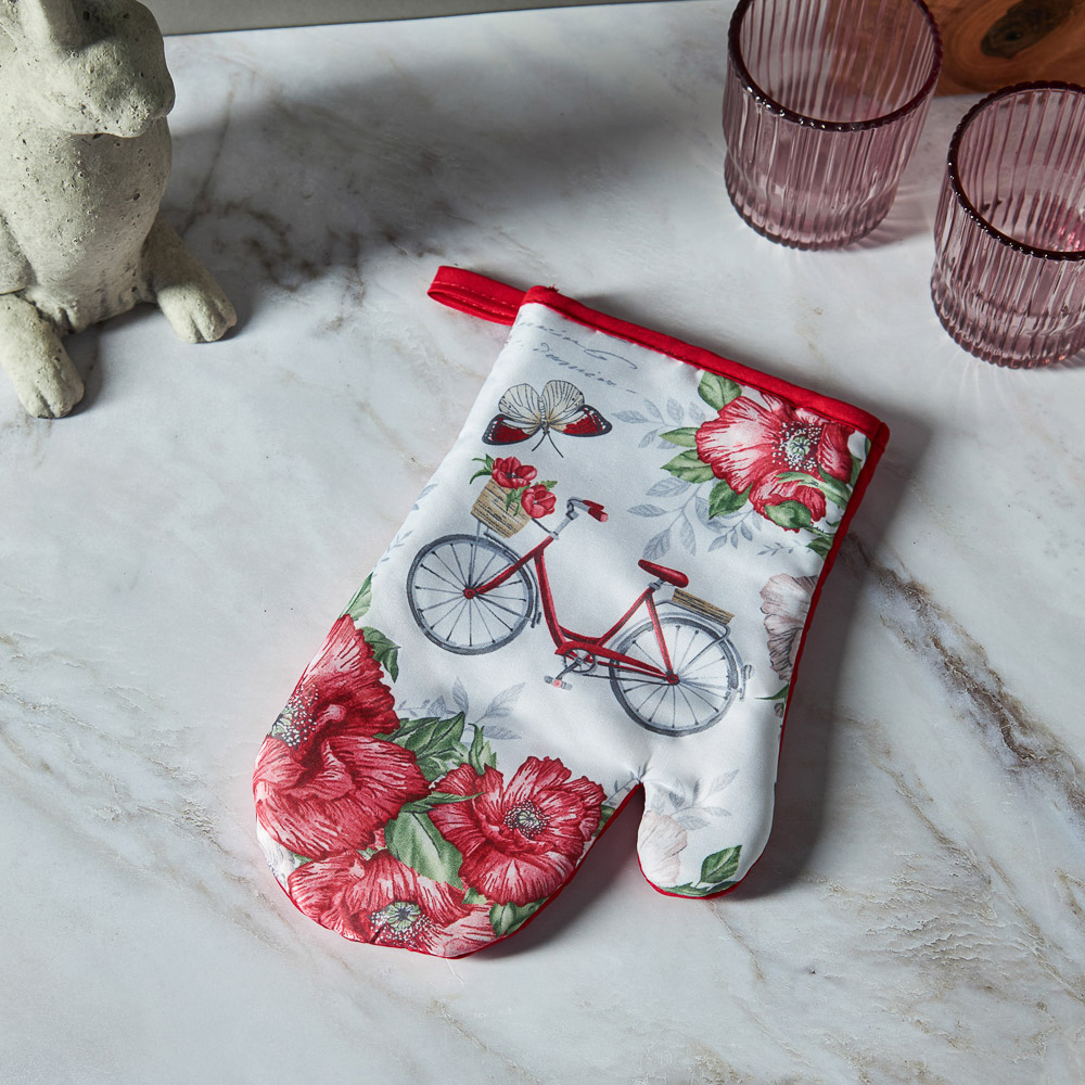 PROVANCE Маковое поле Прихватка-варежка, 100% полиэстер, 17х27см