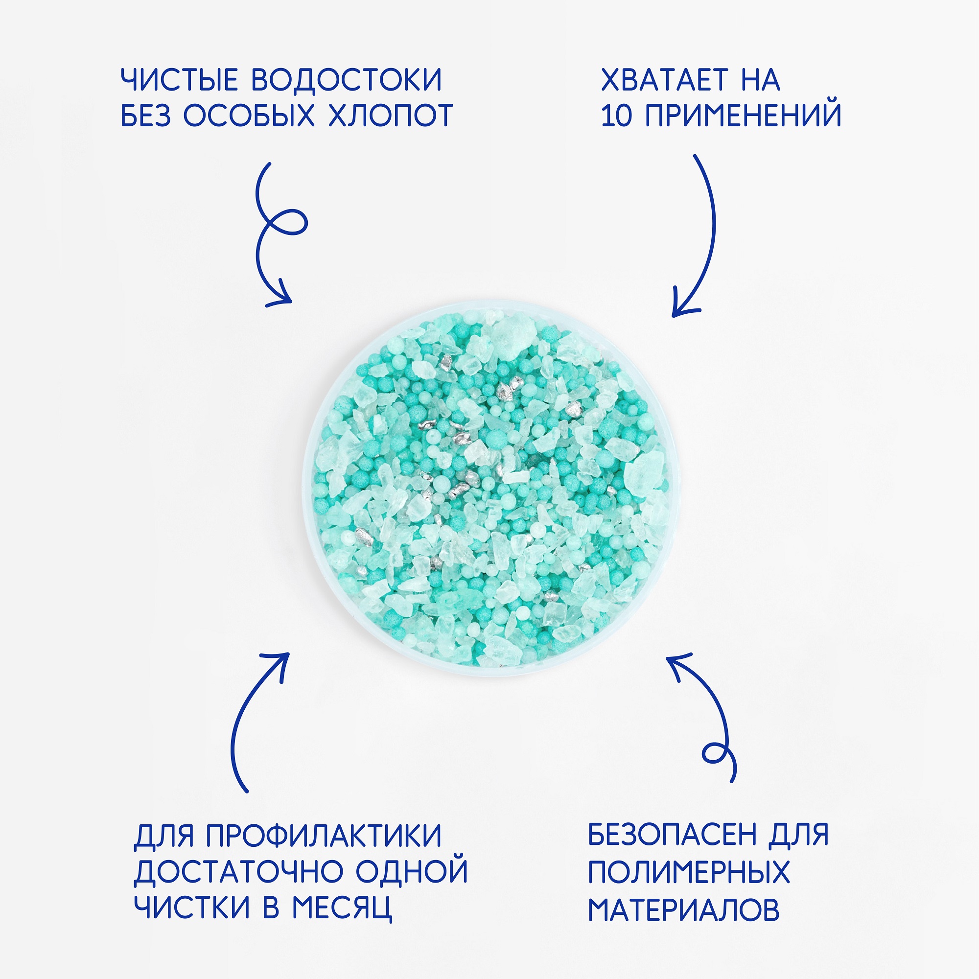 Чиртон средство для прочистки труб холодной водой в гранулах 600гр