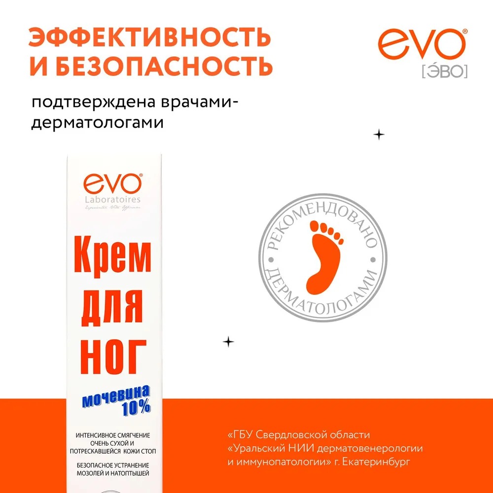Пантенол EVO крем для ног с мочевиной 50мл
