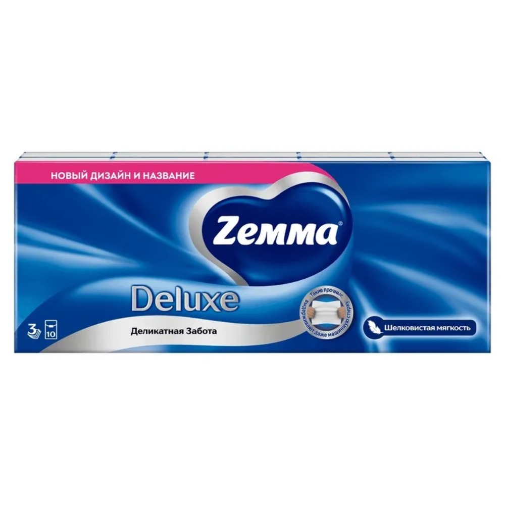 Зева/Земма носовые платочки Deluxe 10штx10
