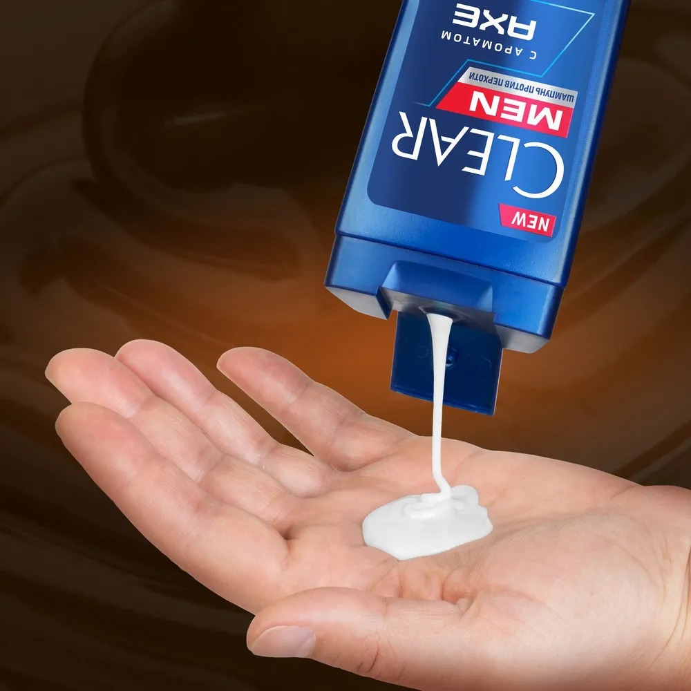 Clear шампунь мужской с ароматом Axe dark Temptation 380мл