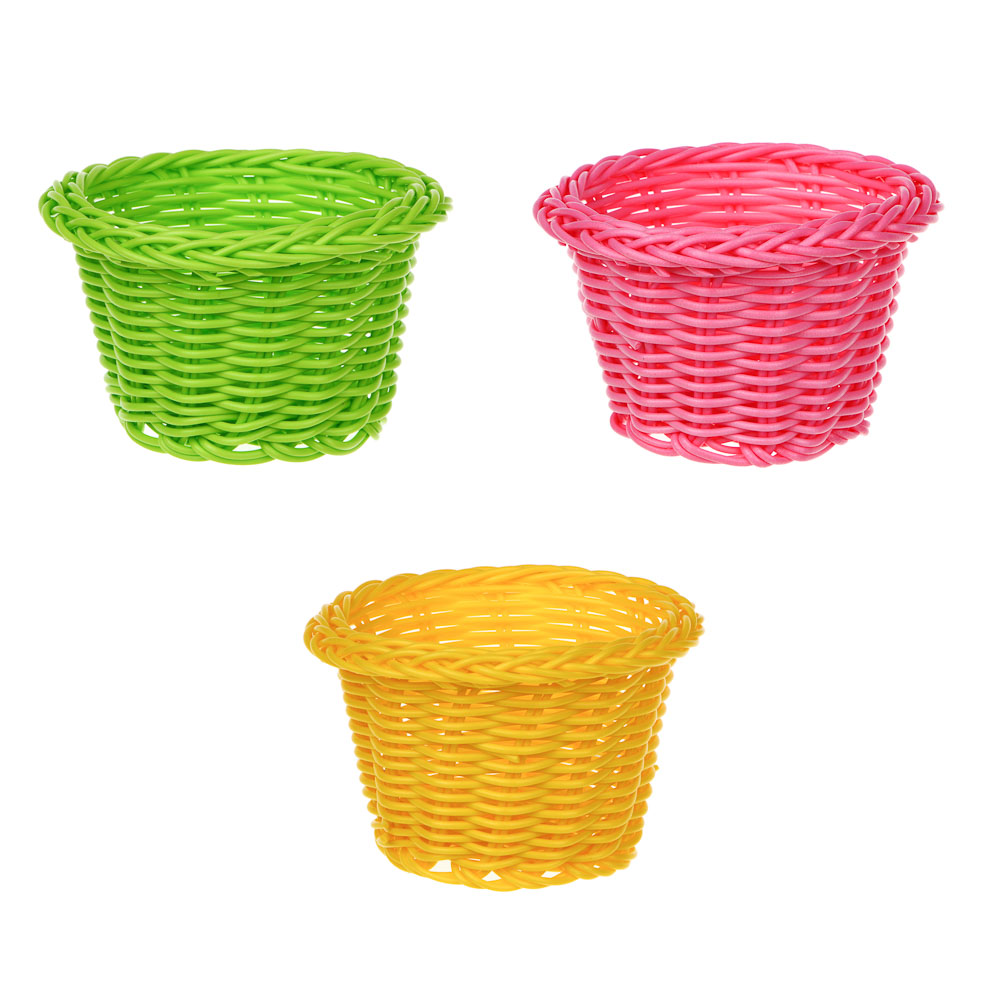 INBLOOM Кашпо-корзинка плетеная 9,5х9,5х6см