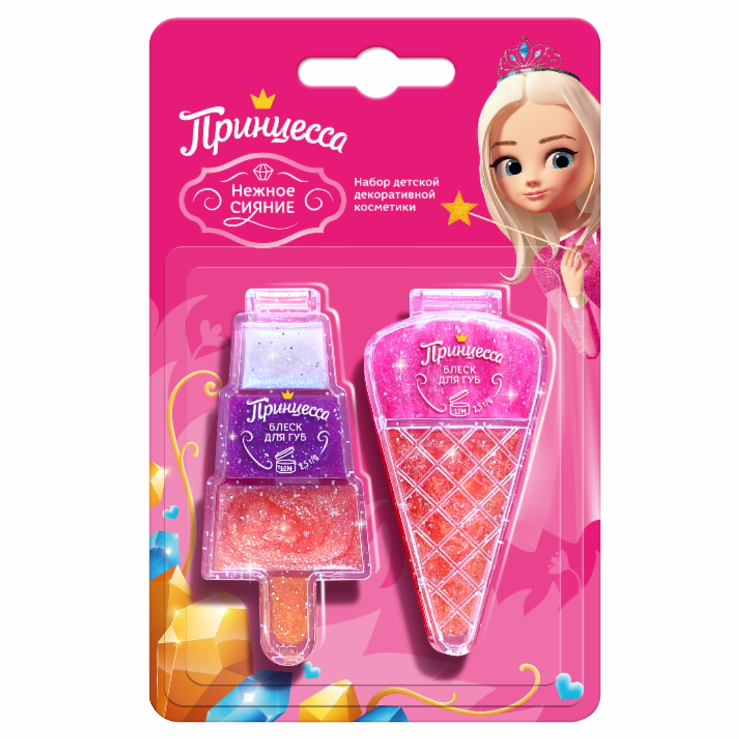 Принцесса набор детской декоративной косметики "Нежное сияние" 91469