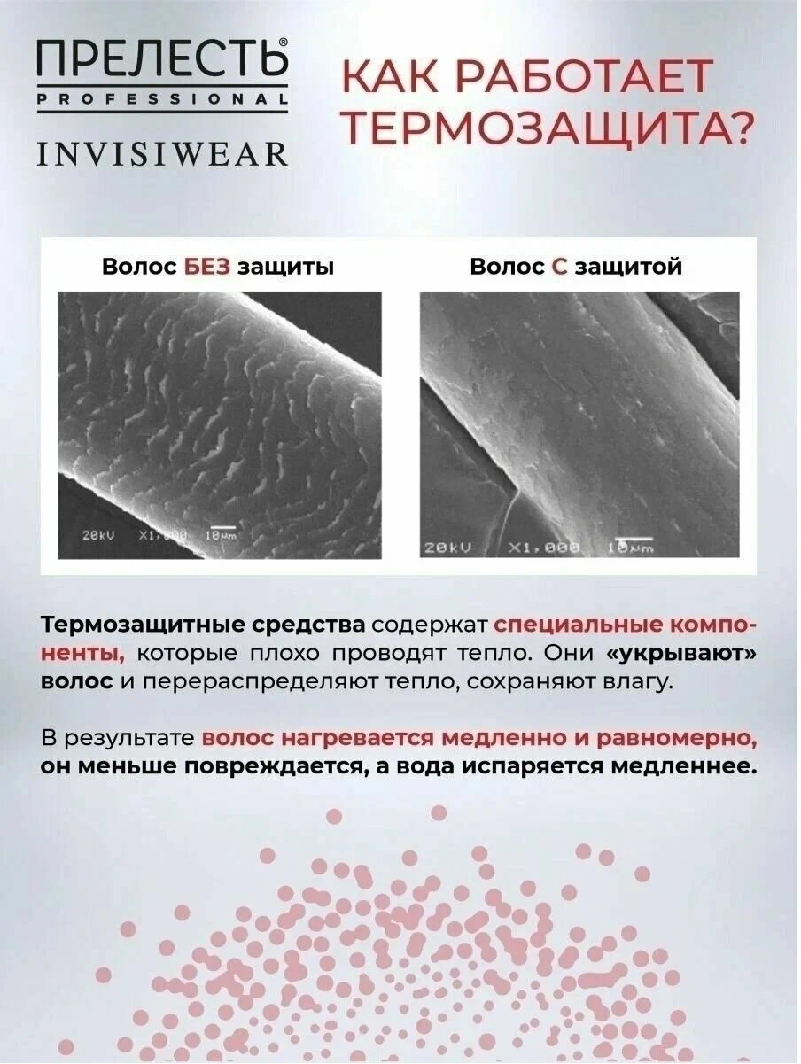 Прелесть Professional Invisiwear Термозащитный лак-спрей для горячей укладки 300мл