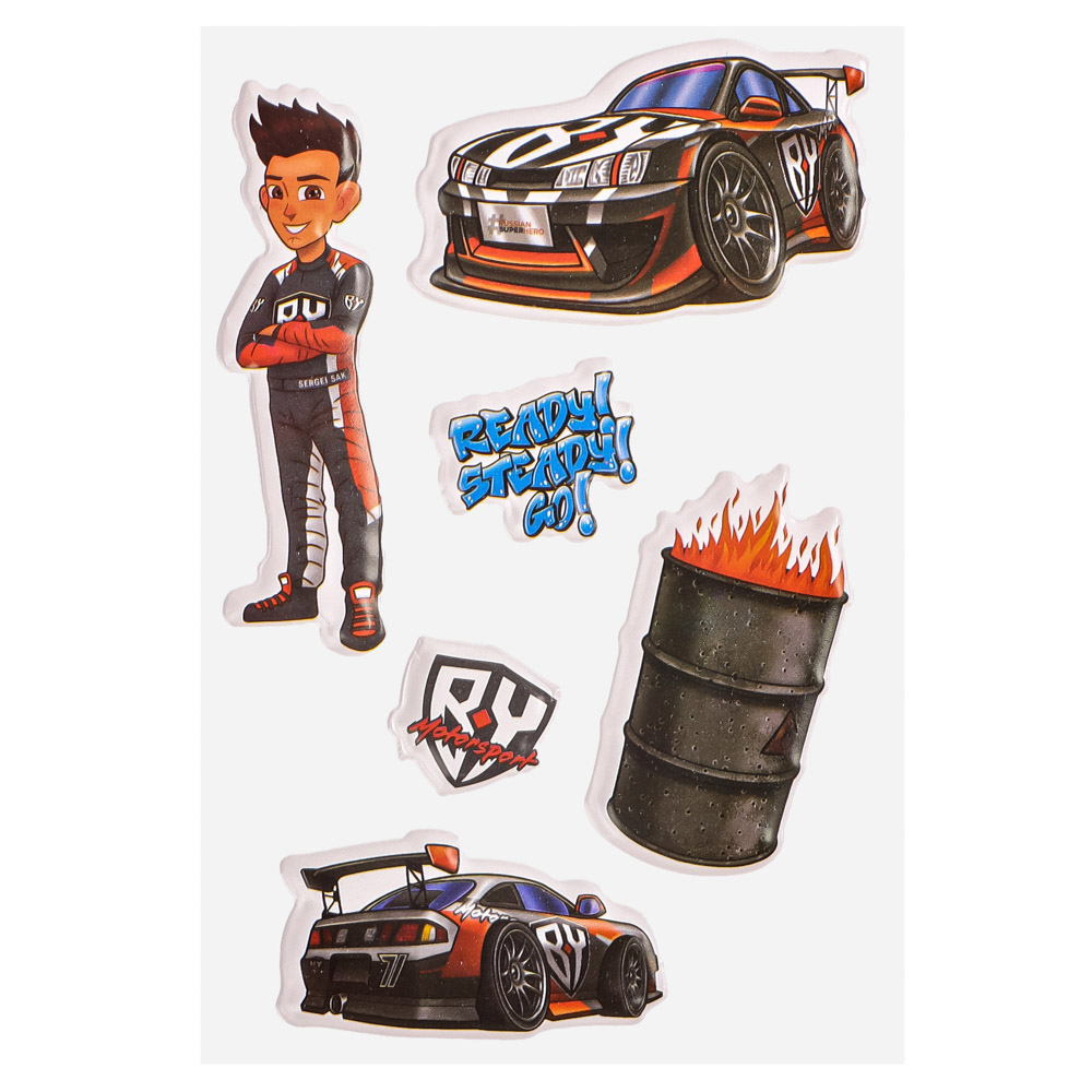 BY Наклейки пухлые 10х18см