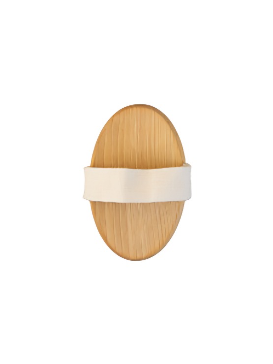 Массажная щетка для сухого массажа, с ремешком натур. щетина с покрытием 650001