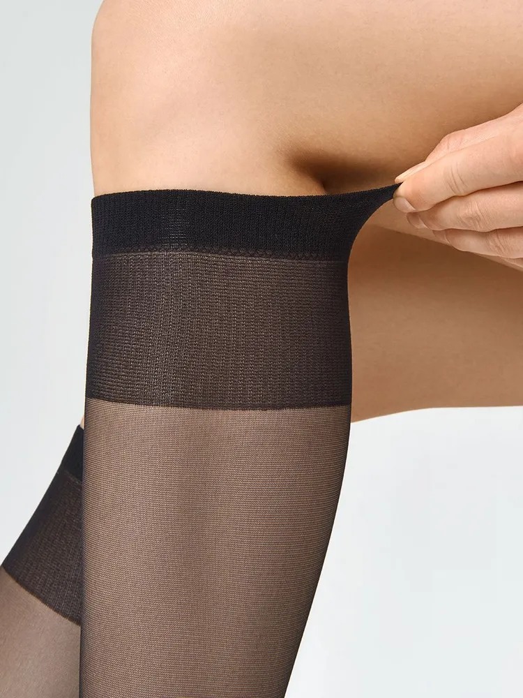 OMSA Гольфы лайкра min Elastic 40 (2 пары) (Nero)