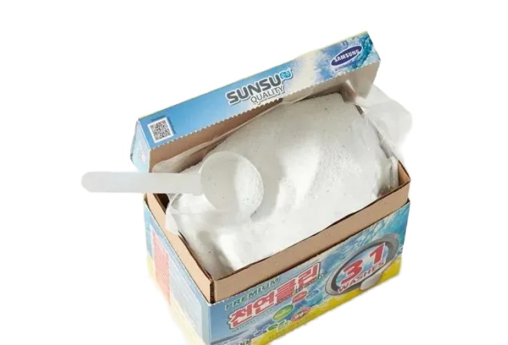 Sunsu-Q Бесфосфатный универсальный концентрированный порошок для стирки цветного белья 1,1 кг