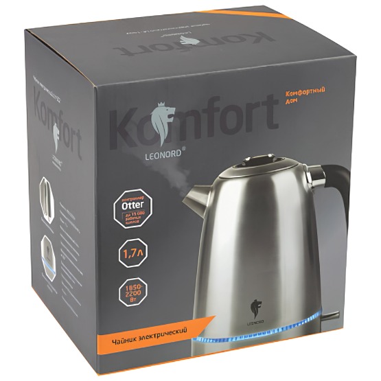 Чайник электрический Leonord LE-1502 (1,7 л) стальной