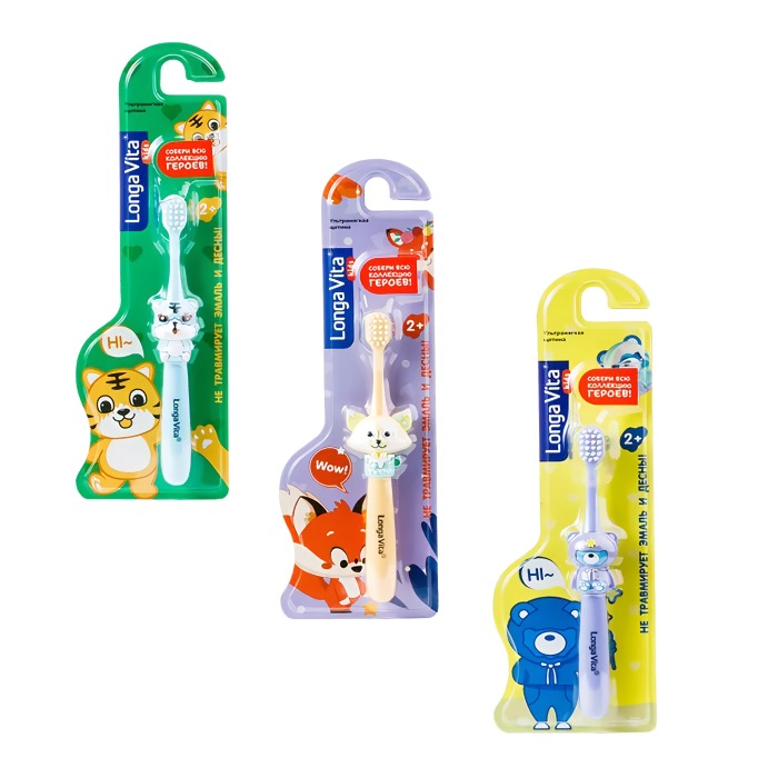 Лонга Вита детская з/щетка от 2-х лет F-02