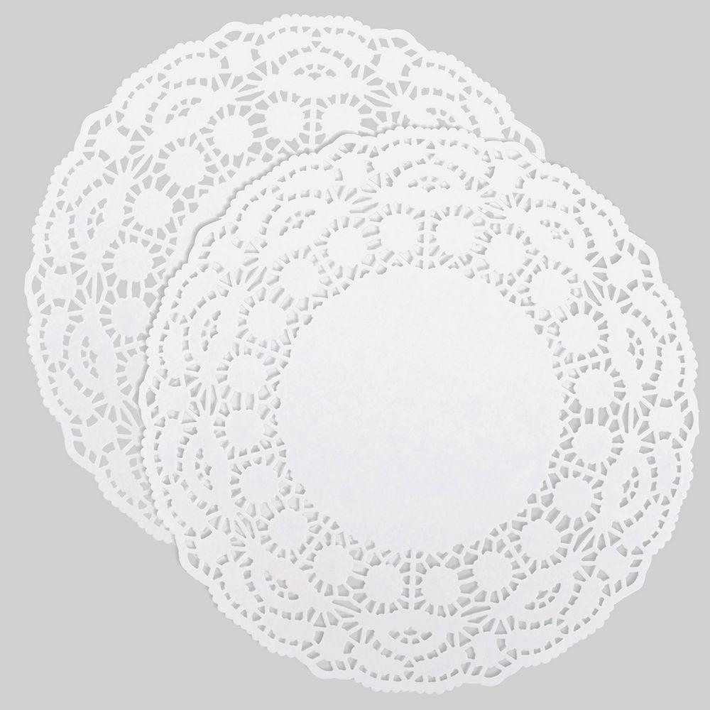 Салфетка бумажная "Ажур" 25шт. D16см.  МТ8-129