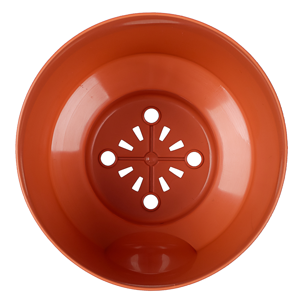 Кашпо Тренд 0,8л, d12см, h11см карамельный пластик