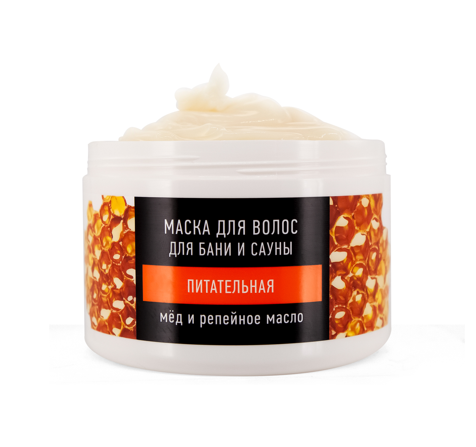 ОС Маска д/волос д/бани/сауны питательная Мед и репейное масло 500мл