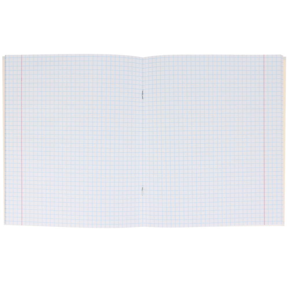 ClipStudio Тетрадь 48л, в клетку,офсет, обл картон, софт тач, скрепка, однотон., 4 дизайна