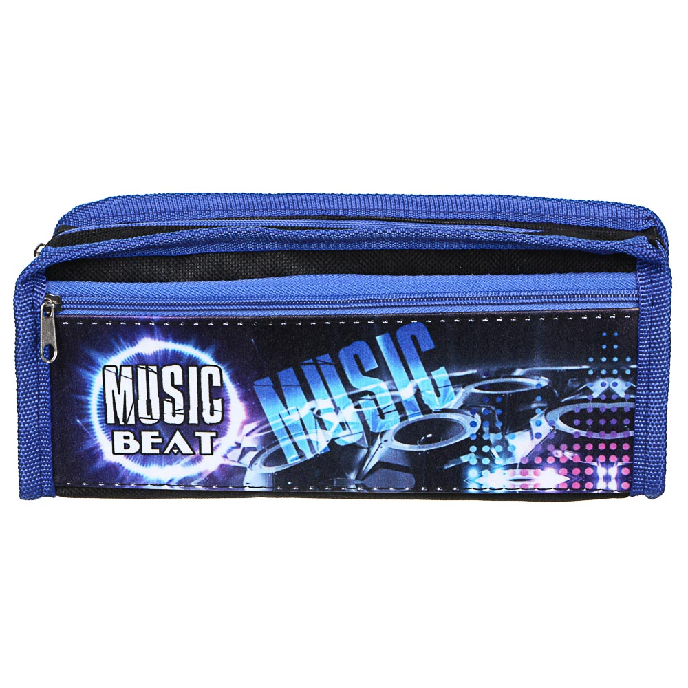 МЬЮЗИК БИТ Пенал мягкий прямоугольный 21х9х4,5см 